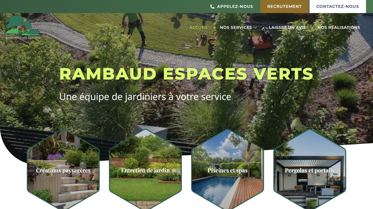 Capture du site de Rambaud Espaces Verts