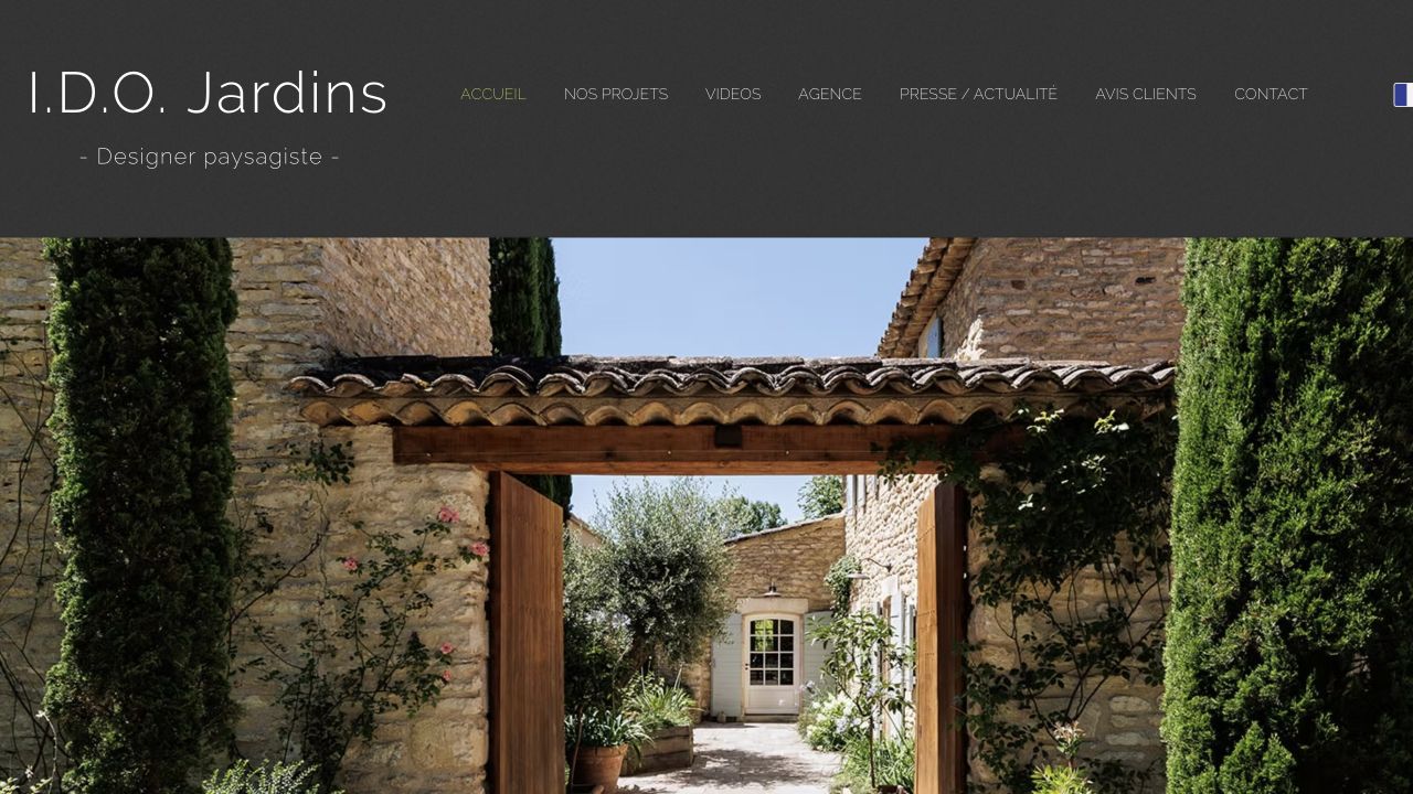 Capture du site de IDO Jardins