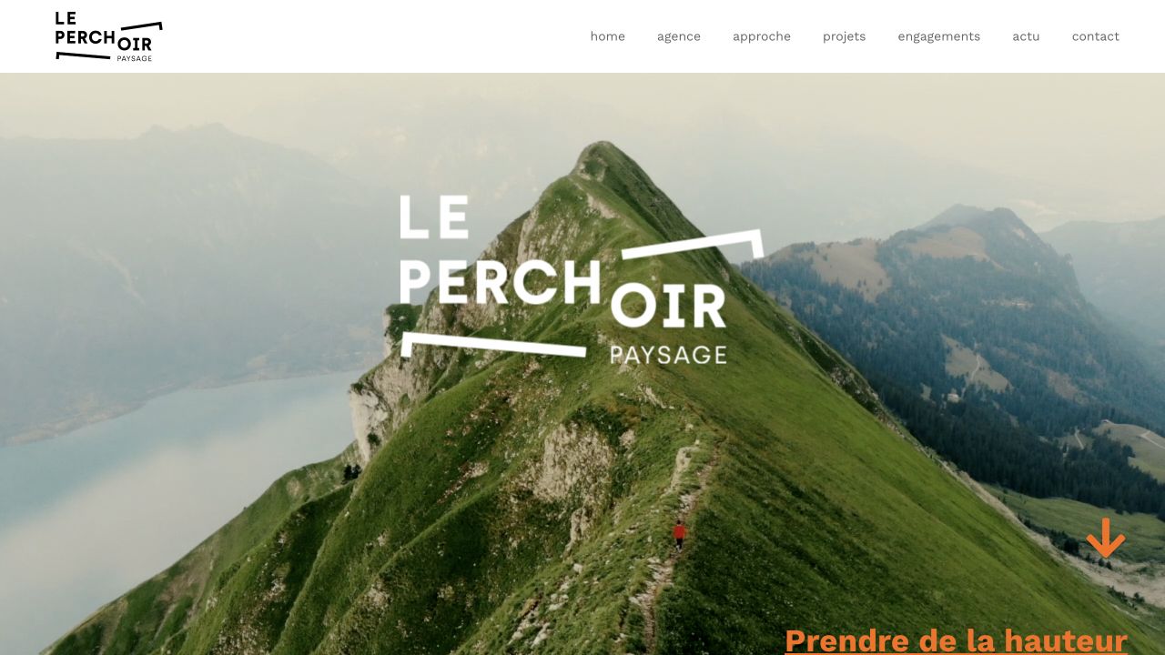 Capture du site de Le Perchoir Paysage